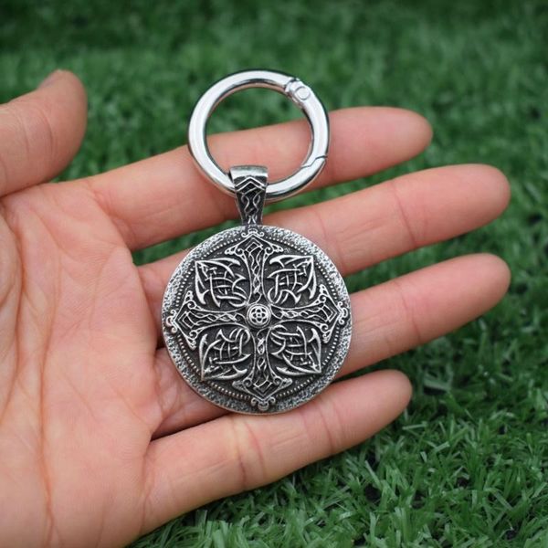 celtic lotus mandala pendant keychain religious protection amulet jewelry for women men prayering, Silver
celtic lotus mandala pendant keychain religious protection amulet jewelry for women men prayering, Silver