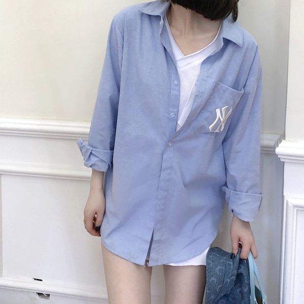 x-panda blue women's coat shirt shirt design sense niche women's wear 2020 new fashion summer sun protection coat, White
x-panda blue women's coat shirt shirt design sense niche women's wear 2020 new fashion summer sun protection coat, White