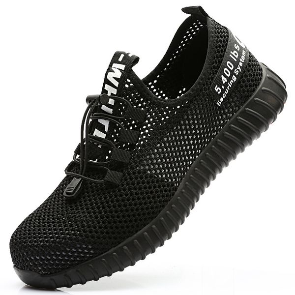 2020 summer fashion breathable safety shoes mesh flying woven summer safety shoes smash-proof and puncture-proof work, Black
2020 summer fashion breathable safety shoes mesh flying woven summer safety shoes smash-proof and puncture-proof work, Black
