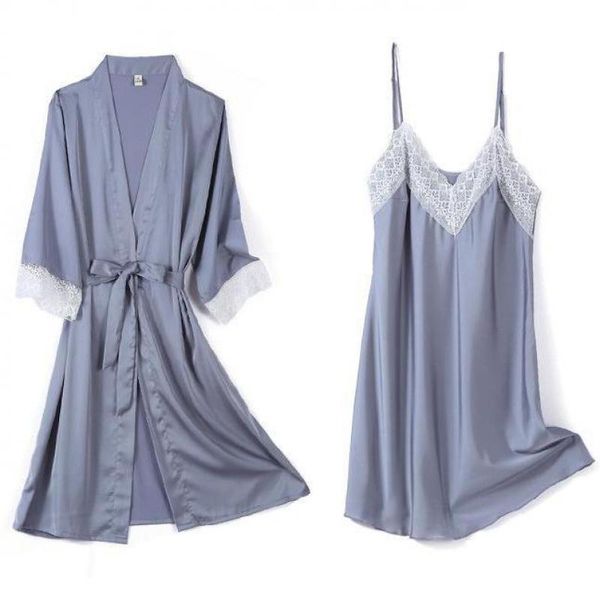 women's sleepwear casual soft kimono bathrobe gown wedding robe set arrival lace satin patchwork sleep homewear women intimate lingerie, Black;red
women's sleepwear casual soft kimono bathrobe gown wedding robe set arrival lace satin patchwork sleep homewear women intimate lingerie, Black;red