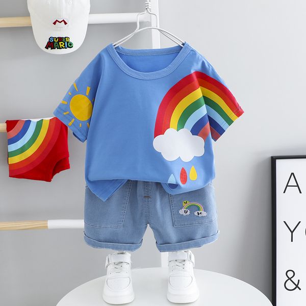 summer children newborn boys girls clothes rainbow kids clothing infant suit toddler t-shirt pants set baby casual tracksuit 0-5, White
summer children newborn boys girls clothes rainbow kids clothing infant suit toddler t-shirt pants set baby casual tracksuit 0-5, White