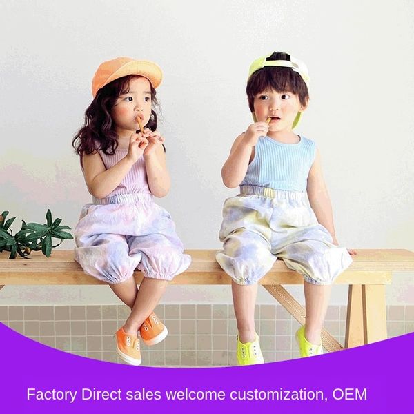gktg5 wear for small and medium children elastic large pure cotton children's vest children's clothing boys' and girls, Blue
gktg5 wear for small and medium children elastic large pure cotton children's vest children's clothing boys' and girls, Blue