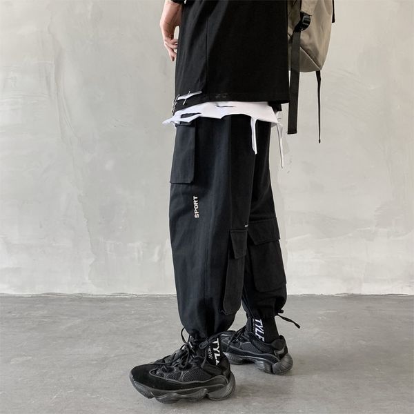 men's jeans summer thin tide brand hip-hop beam feet pants ins trend casual straight hong kong style tooling nine-point men, Blue 
men's jeans summer thin tide brand hip-hop beam feet pants ins trend casual straight hong kong style tooling nine-point men, Blue