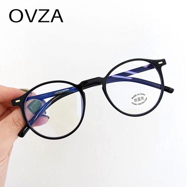 ovza retro optical glasses frame tr90 computer goggle men anti radiation glasses women anti blue ray s5035, White;black
ovza retro optical glasses frame tr90 computer goggle men anti radiation glasses women anti blue ray s5035, White;black