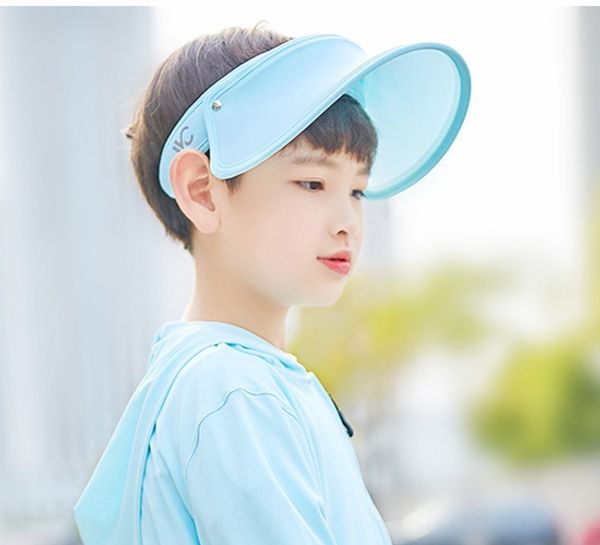 vvc children's vvc children's hat face-covering uv-proof sun hat outdoor beach sun, Blue;gray