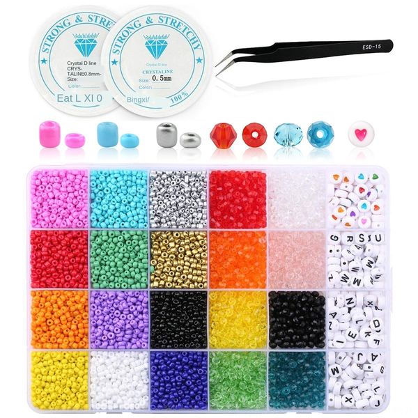 new 4mm boxed 15-grid glass diy beads accessories beads glass 24-grid handmade diy accessories, Silver
new 4mm boxed 15-grid glass diy beads accessories beads glass 24-grid handmade diy accessories, Silver