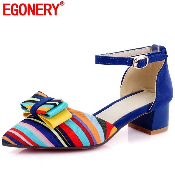 egonery 2020 rainbow color stripe pointed toe woman sandals summer party butterfly-knot 4cm med heels shoes lolita cut girl, Black
egonery 2020 rainbow color stripe pointed toe woman sandals summer party butterfly-knot 4cm med heels shoes lolita cut girl, Black
