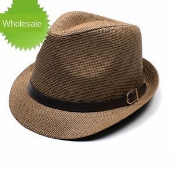 new outdoor fashion korean winter and autumn men's jazz shade leather buckle straw sun straw hat sun hat, Blue;gray
new outdoor fashion korean winter and autumn men's jazz shade leather buckle straw sun straw hat sun hat, Blue;gray