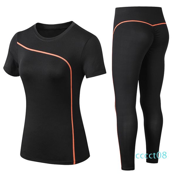 new women gym sets 2 piece yoga set gym clothes tennis yoga shirt + seamless leggings workout sports suit active wear ct08, White;red
new women gym sets 2 piece yoga set gym clothes tennis yoga shirt + seamless leggings workout sports suit active wear ct08, White;red