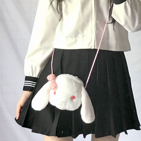 japan style big floppy ear stuffed lolita dress/jk uniform crossbody bag 
japan style big floppy ear stuffed lolita dress/jk uniform crossbody bag