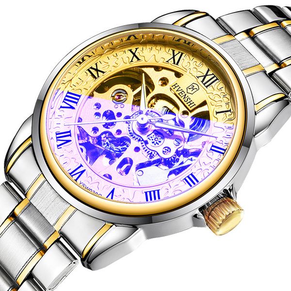 high-end automatic mechanical watch generation korean business double-sided hollow mens watch waterproof mechanical gift watch, Slivery;brown
high-end automatic mechanical watch generation korean business double-sided hollow mens watch waterproof mechanical gift watch, Slivery;brown