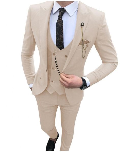 excellent beige slim fit piece suit men wedding tuxedos peak lapel groom tuxedos men business dinner prom blazer(jacket+pants+tie+vest) 62, Black;gray
excellent beige slim fit piece suit men wedding tuxedos peak lapel groom tuxedos men business dinner prom blazer(jacket+pants+tie+vest) 62, Black;gray