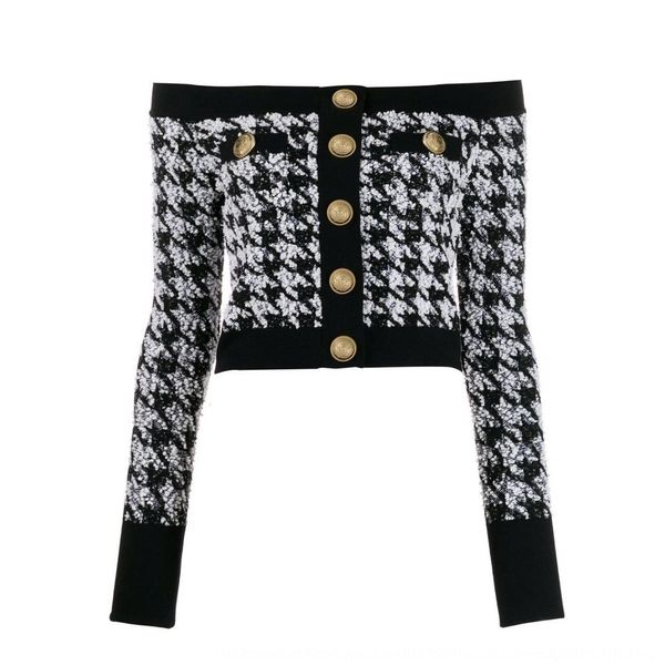 2020 boutique new classic lionback zipper collar bright silk tweed short jacket short jacket top, Black
2020 boutique new classic lionback zipper collar bright silk tweed short jacket short jacket top, Black