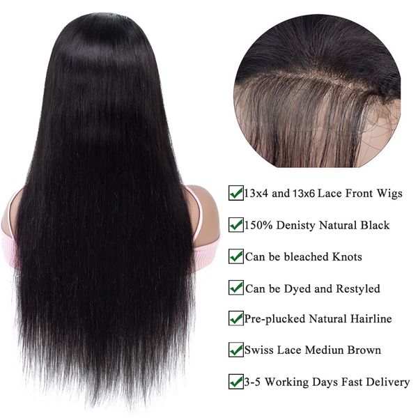 13*4 brazilian straight human hair wigs with baby hair for black women pre plucked remy lace front human hair wigs panda
13*4 brazilian straight human hair wigs with baby hair for black women pre plucked remy lace front human hair wigs panda