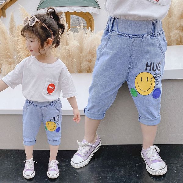zbklh girls' pants summer thin 1-3 years old girls' capri pants loose 5 and trousers and jeans children's foreign style child, Blue
zbklh girls' pants summer thin 1-3 years old girls' capri pants loose 5 and trousers and jeans children's foreign style child, Blue