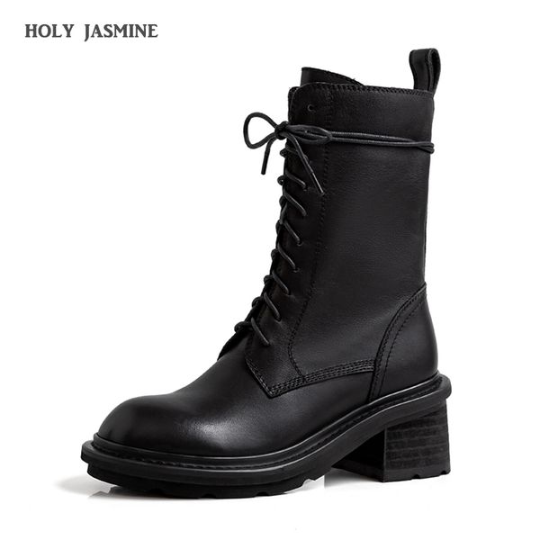 black genuine leather women boots chunky heels ankle botas mujer lace-up ladies short booties zipper side cowboy boots 2020 new
black genuine leather women boots chunky heels ankle botas mujer lace-up ladies short booties zipper side cowboy boots 2020 new