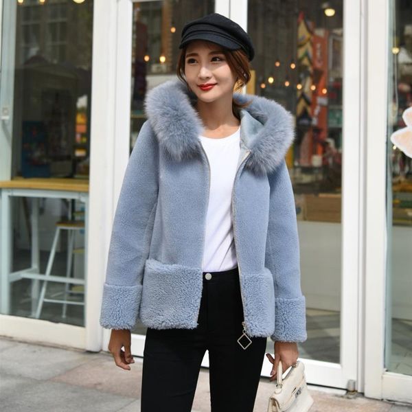 2020 new ladies spring faux fur coat teddy high-end true fur fur-neck trim jacket women's hood edun coat, Black
2020 new ladies spring faux fur coat teddy high-end true fur fur-neck trim jacket women's hood edun coat, Black