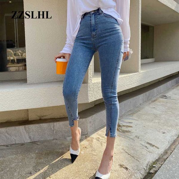 2020 high waist stretch skinny women jeans pants split female pencil jeans women streetwear denim trousers, Blue
2020 high waist stretch skinny women jeans pants split female pencil jeans women streetwear denim trousers, Blue