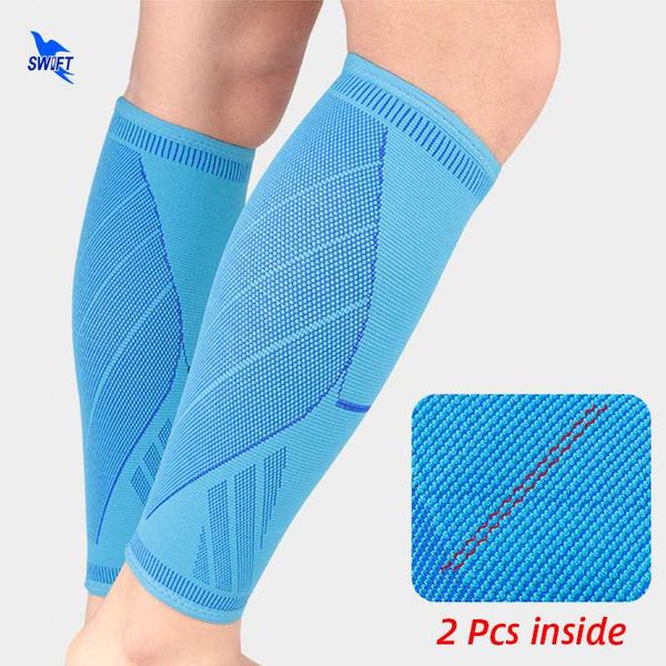 2 pcs calf protecctor sleeves elastic shin guard support running football cycling legwarmers compression breathable sport safety, Black;gray
2 pcs calf protecctor sleeves elastic shin guard support running football cycling legwarmers compression breathable sport safety, Black;gray