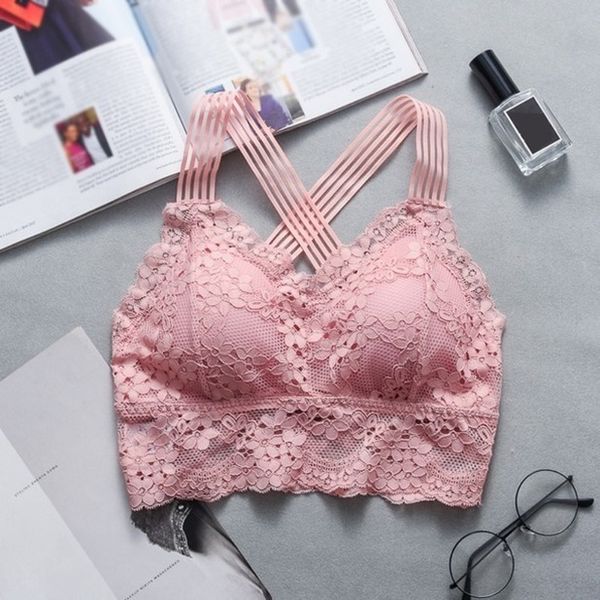 fashion casual women lady lace strap bras tube ch wrap woman underwear cross beauty solid back tank, White
fashion casual women lady lace strap bras tube ch wrap woman underwear cross beauty solid back tank, White