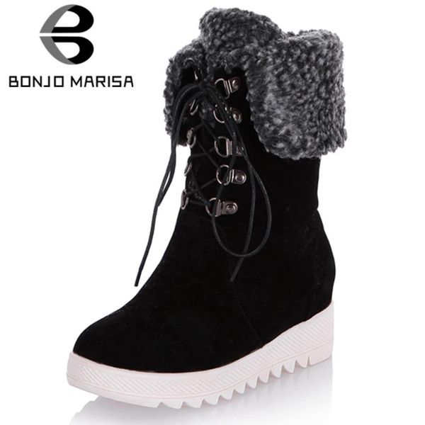 bonjomarisa марка классический девушка круглый toe платформы winter snowlace up клинья моды вскользь ботинки женщин обувь женщина, Black
bonjomarisa марка классический девушка круглый toe платформы winter snowlace up клинья моды вскользь ботинки женщин обувь женщина, Black