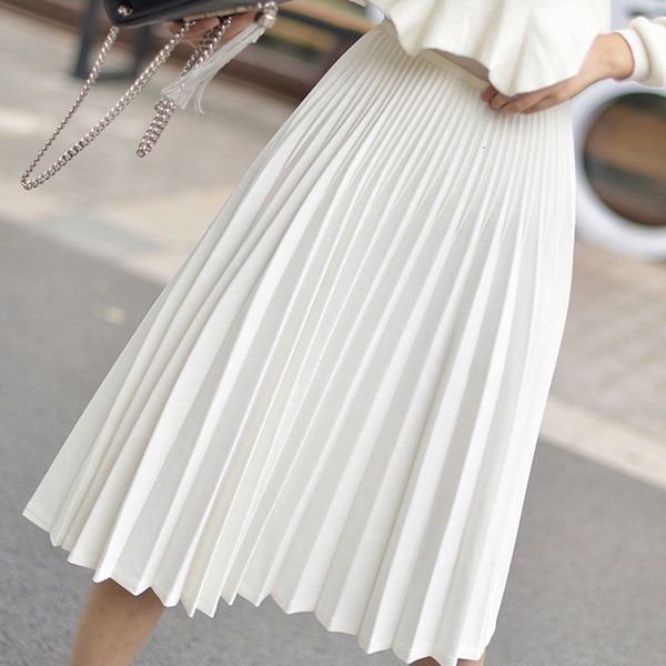 elegant white pleated skirt women 2020 fashion high waist midi skirt female a line women pleated skirt jupe, Black
elegant white pleated skirt women 2020 fashion high waist midi skirt female a line women pleated skirt jupe, Black