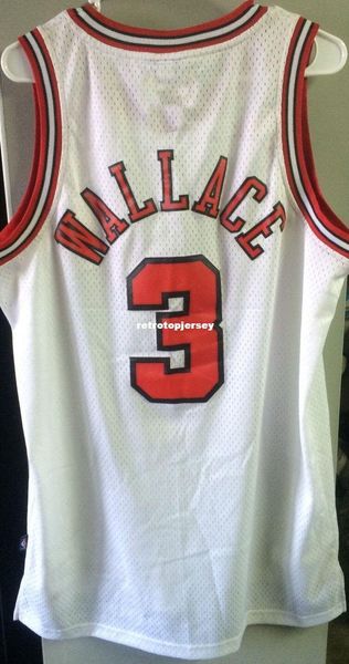wholesale #3 ben wallace men white home sewn jersey ad t-shirt vest stitched basketball jerseys ncaa, Gray
wholesale #3 ben wallace men white home sewn jersey ad t-shirt vest stitched basketball jerseys ncaa, Gray