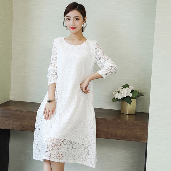 women's autumn lace dress clothes 2020 new style slimming mid-length elegant long sleeve lace dress, Black;gray
women's autumn lace dress clothes 2020 new style slimming mid-length elegant long sleeve lace dress, Black;gray