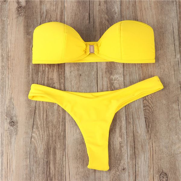 solid black swimwear 2020 bikini women swimsuit female bathing suit swimming for women yellow brazilian thong bikinis set, White;black
solid black swimwear 2020 bikini women swimsuit female bathing suit swimming for women yellow brazilian thong bikinis set, White;black