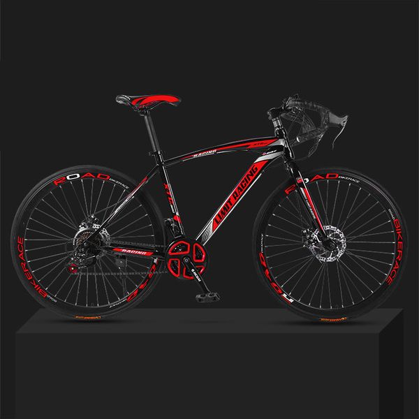 26-inch 21 speed road bicycle dead-flying front and rear mechanical disc brake 40 knife wheel solid tire student adult
26-inch 21 speed road bicycle dead-flying front and rear mechanical disc brake 40 knife wheel solid tire student adult