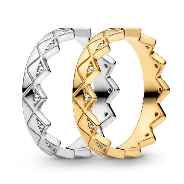 ale 925 sterling silver stackable geometric crown couple ring new sale luxury designer jewelry 18k gold plated women rings with pandora box
ale 925 sterling silver stackable geometric crown couple ring new sale luxury designer jewelry 18k gold plated women rings with pandora box