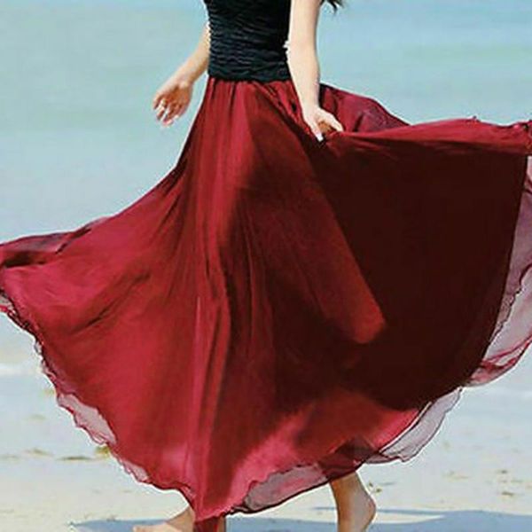 2020 summer casual large size solid color mesh gauze lady's skirt fashion high waist temperament, Black
2020 summer casual large size solid color mesh gauze lady's skirt fashion high waist temperament, Black