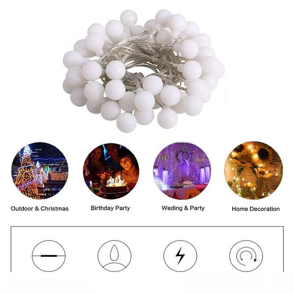 USB 5V Powered Portable Globe Ball Led String Light Holiday Light 3M 6M Waterproof In Outdoor Christmas Fairy Lamp Decoration
USB 5V Powered Portable Globe Ball Led String Light Holiday Light 3M 6M Waterproof In Outdoor Christmas Fairy Lamp Decoration