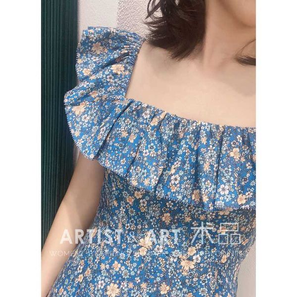 summer elegant ruffles blue floral printed long dress women 2020 runway bohemian pleated linen dress, Black;gray
summer elegant ruffles blue floral printed long dress women 2020 runway bohemian pleated linen dress, Black;gray