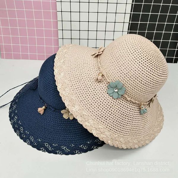 women's straw straw summer beach big brim folding all-match travel sun hat paper braid hat, Blue;gray
women's straw straw summer beach big brim folding all-match travel sun hat paper braid hat, Blue;gray
