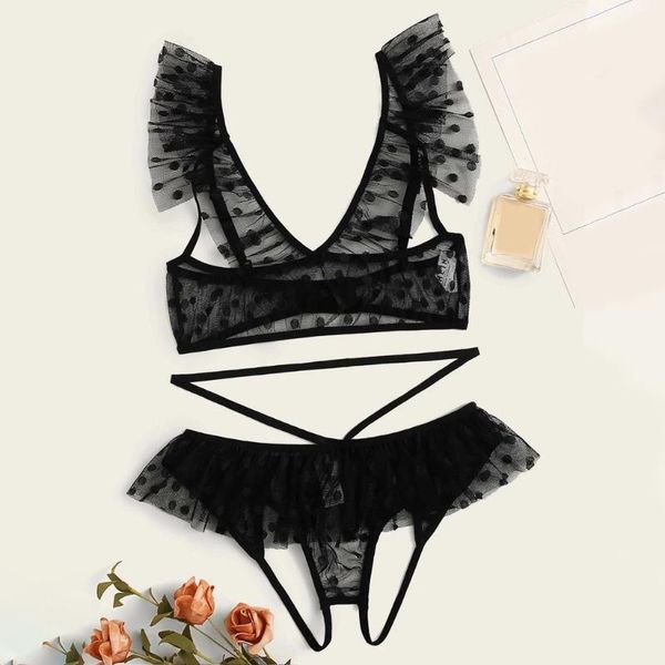 women black lace lingerie bra thong underwear set dots sleepwear nightwear exotic sets for women lady femme #t1p, Red;black
women black lace lingerie bra thong underwear set dots sleepwear nightwear exotic sets for women lady femme #t1p, Red;black