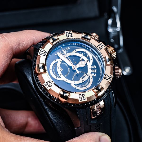 reef tiger/rt big sport watches men black chronograph watch rubber strap big date watch waterproof relogio masculino rga303-2
reef tiger/rt big sport watches men black chronograph watch rubber strap big date watch waterproof relogio masculino rga303-2