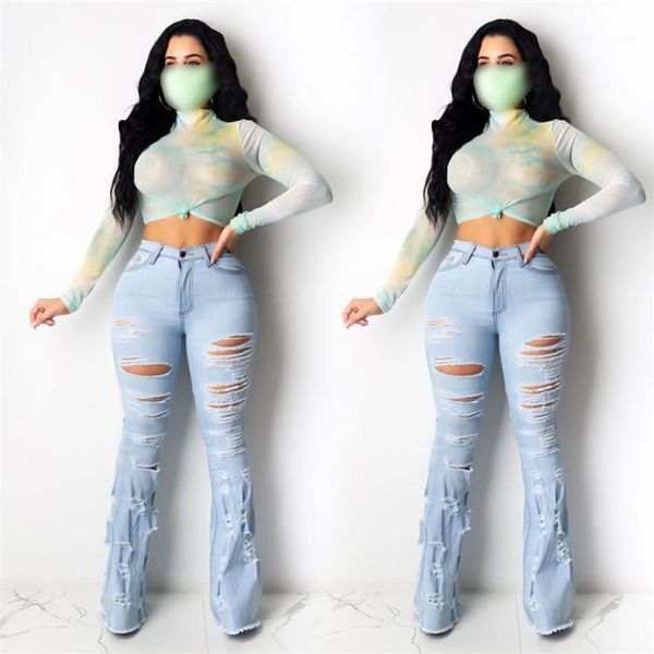 womens flare pants skateboard women high waist summer trousers 3xl women hole jeans fashion slim elasticity, Blue
womens flare pants skateboard women high waist summer trousers 3xl women hole jeans fashion slim elasticity, Blue