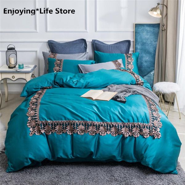 luxury lace bedding set soft silky duvet cover sets bed sheet pillowcases king size 4pcs bedlinen bed sets
luxury lace bedding set soft silky duvet cover sets bed sheet pillowcases king size 4pcs bedlinen bed sets
