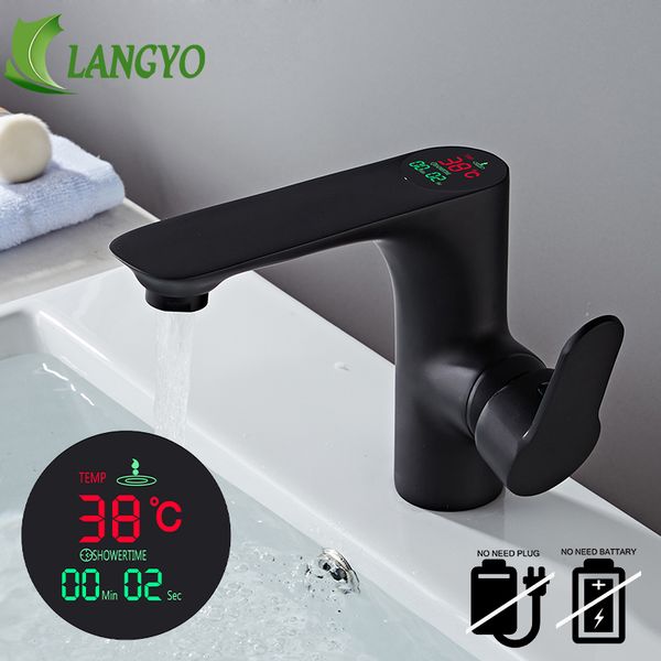 bathroom sink faucets langyo led digital basin faucet water power mixer brass chrome plated temperate display smart tap b-3035
bathroom sink faucets langyo led digital basin faucet water power mixer brass chrome plated temperate display smart tap b-3035