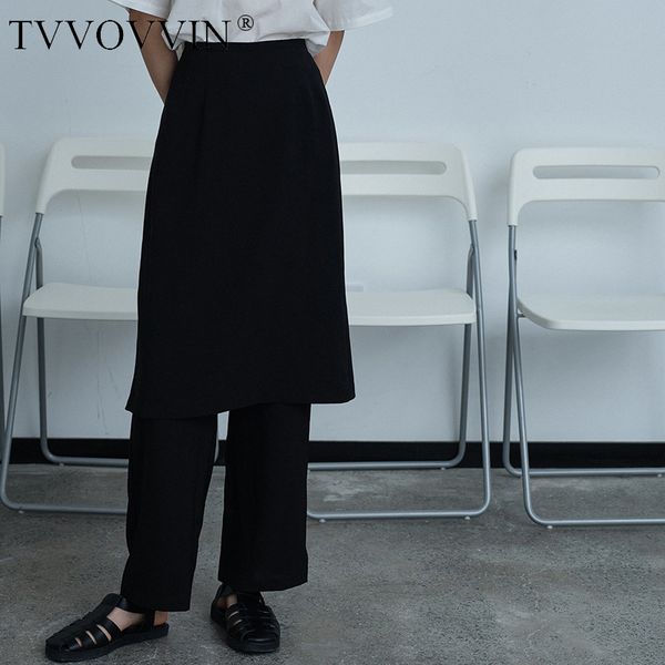 tvvovvin 2020 summer new thin fake two piece solid patchwork personality temperament pants higj waist trousers b368, Black;white
tvvovvin 2020 summer new thin fake two piece solid patchwork personality temperament pants higj waist trousers b368, Black;white