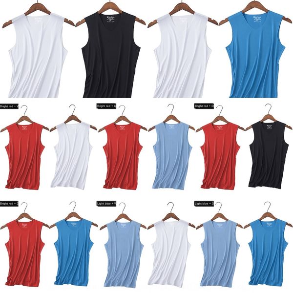 2-piece ice silk seamless vest vest men' summer tight wide shoulder v-neck sports sleeveless bottoming ultra-thin men' hurdles, White;black
2-piece ice silk seamless vest vest men' summer tight wide shoulder v-neck sports sleeveless bottoming ultra-thin men' hurdles, White;black