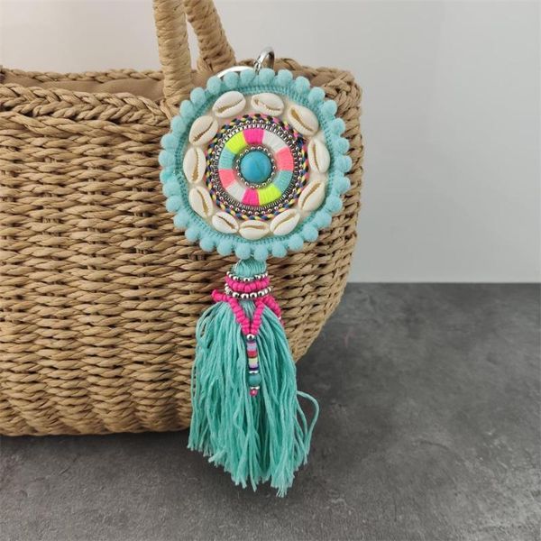boho style stone keychains with colorful tassel for women bag hanging pendant summer jewelry accessories wholesale, Silver
boho style stone keychains with colorful tassel for women bag hanging pendant summer jewelry accessories wholesale, Silver