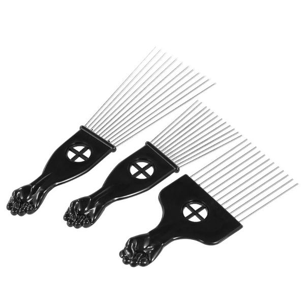 3pcs pro metal afro comb african american hair styling set pick comb hair brush combs hairdressing tool black fist, Silver
3pcs pro metal afro comb african american hair styling set pick comb hair brush combs hairdressing tool black fist, Silver