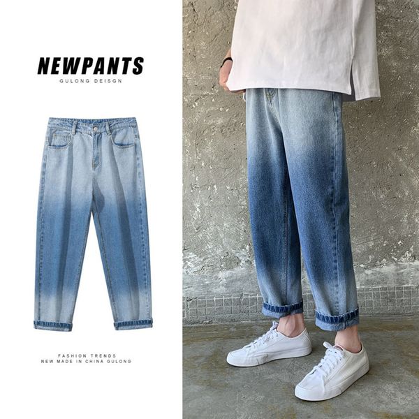 gradient jeans men fashion retro casual straight jeans men trousers streetwear wild loose hip hop denim pants -2xl, Blue
gradient jeans men fashion retro casual straight jeans men trousers streetwear wild loose hip hop denim pants -2xl, Blue