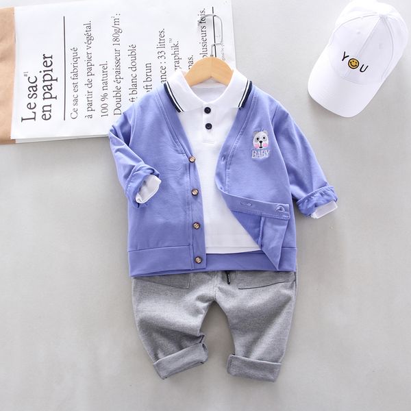 3pcs/set clothes sets for toddler children boys long sleeves suit spring autumn jacket + t-shirt + pants infant kids clothing, White
3pcs/set clothes sets for toddler children boys long sleeves suit spring autumn jacket + t-shirt + pants infant kids clothing, White