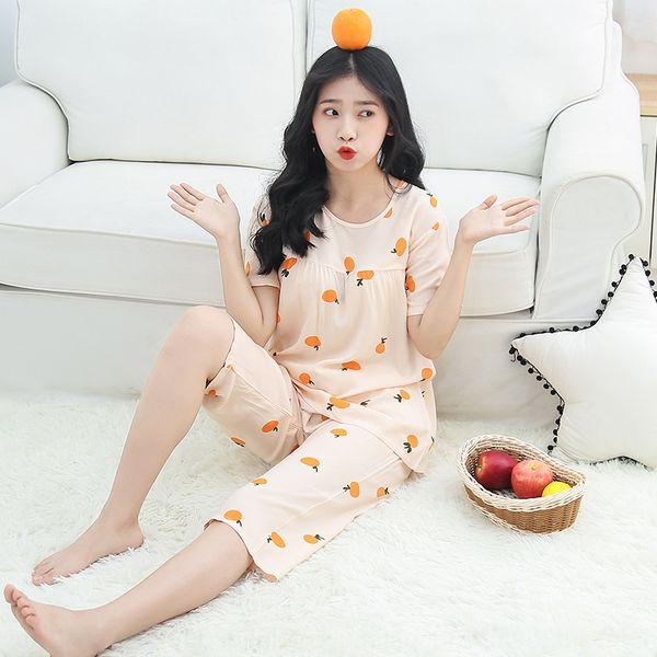 women's thin long sleeve cotton silk clothes home furnishing clothing pajamas short sleeve suit women's home clothes, Blue;red
women's thin long sleeve cotton silk clothes home furnishing clothing pajamas short sleeve suit women's home clothes, Blue;red
