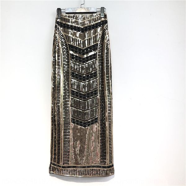women's heavy industry pure sequined sequins long long skirt exotic fashion pattern elastic waist skirt, Black
women's heavy industry pure sequined sequins long long skirt exotic fashion pattern elastic waist skirt, Black