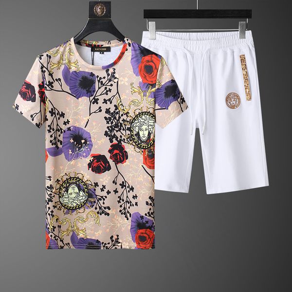 2020 trend of men's ice silk digital printing short-sleeved shorts two-piece fashion suit sweatsuit european station mens tracksuit, Gray
2020 trend of men's ice silk digital printing short-sleeved shorts two-piece fashion suit sweatsuit european station mens tracksuit, Gray