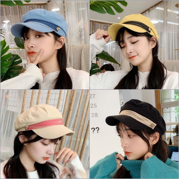 new female autumn flat beret octagonal navy hat all-match british octagonal hat korean leisure student beret, Blue;gray
new female autumn flat beret octagonal navy hat all-match british octagonal hat korean leisure student beret, Blue;gray